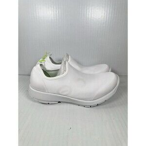 Size 7 Oofos Oomg Sport Womens White Recovery Slip On Casual Shoes Sneaker NEW